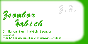 zsombor habich business card
